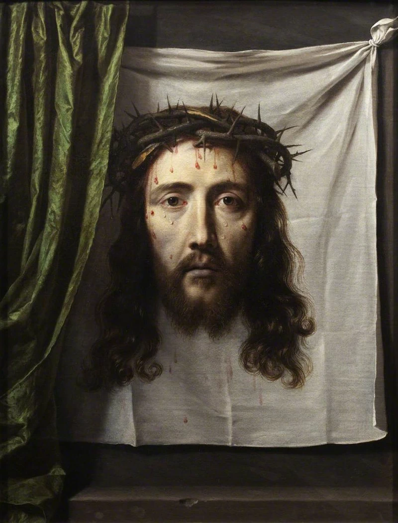 Il volto di Cristo nella sindone della Veronica - Brighton Museum ^ Art Gallery